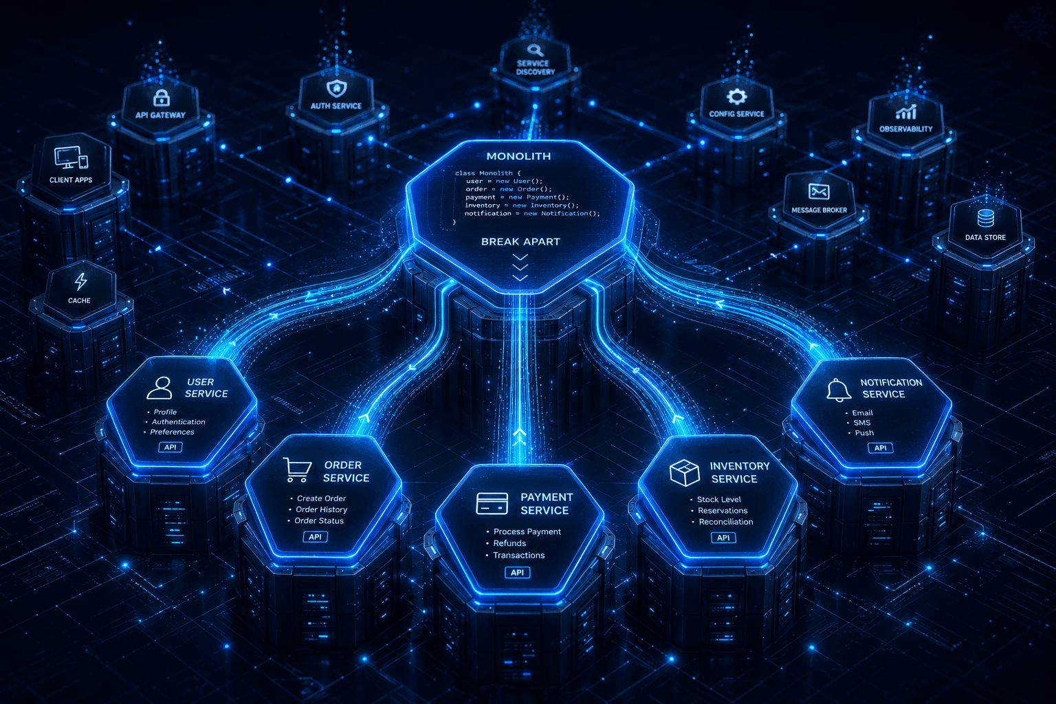 B2B E-Commerce Platform — Monolith to Services Migration