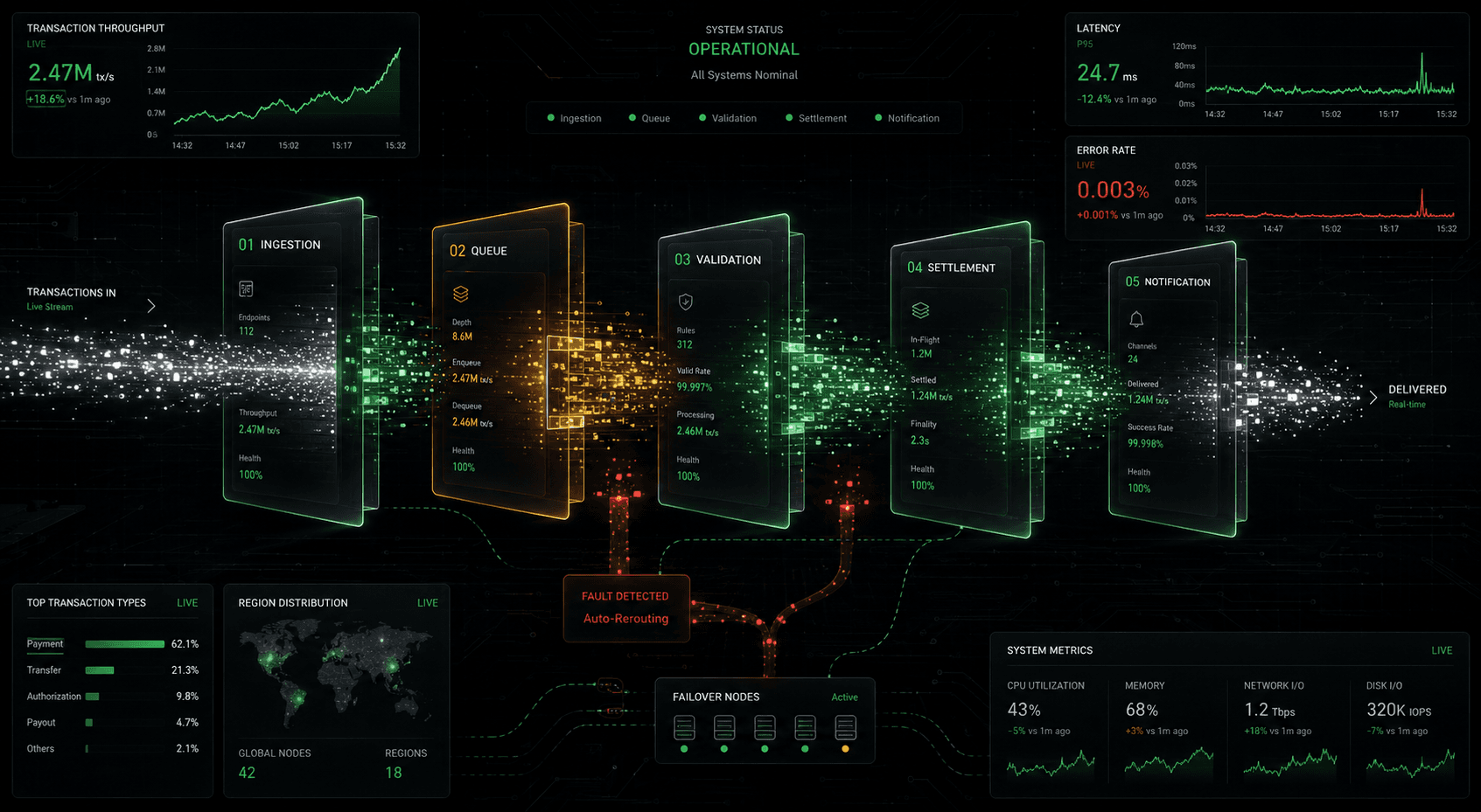 Fintech Backend — High-Throughput Payment Architecture